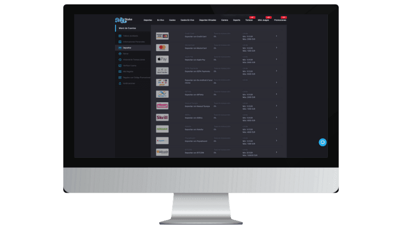 Depositar dinero en el Juego de Dinosaurios de Mystake